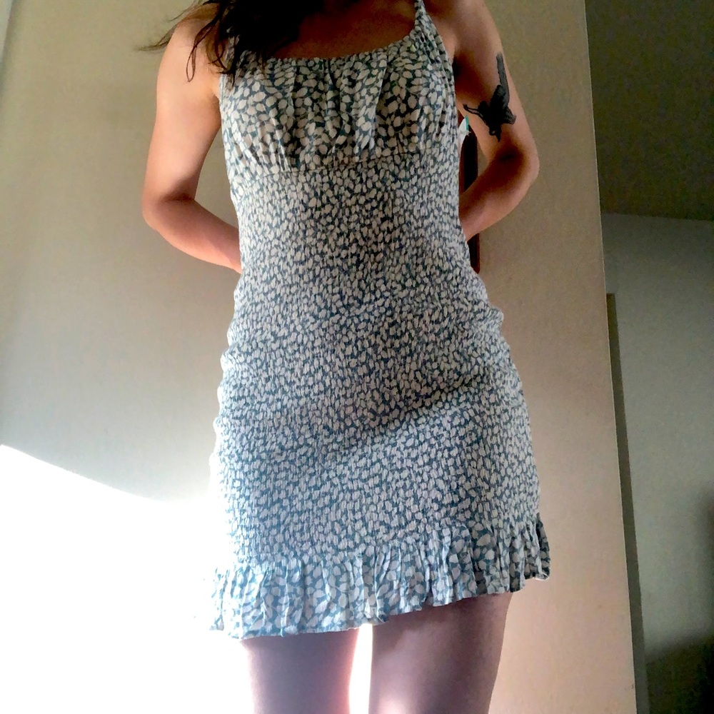 Abercrombie and Fitch smocked floral mini dress